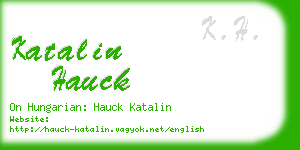 katalin hauck business card